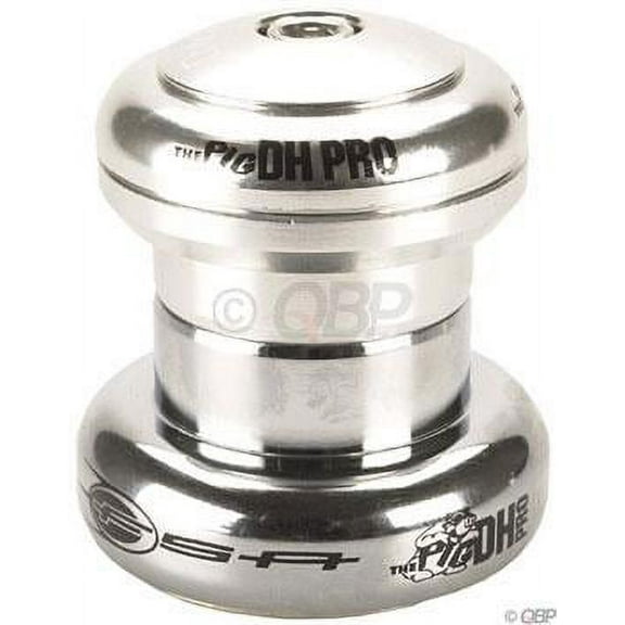 FSA The Pig DH Pro 1-1/8 Threadless Headset 6061/T6 Upper Cup Silver