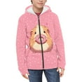 thumbnail image 2 of DISNIMO Guinea Pig Hoodies for Girls Doughnut Hoodie for Children Zip Up Hoodie Sweatshirt Girls Full Zip Sweatshirt Jacket for Kids Hooded Sweatshirts 6-7 Boys Streetwear Hoodie with Pocket, 2 of 7