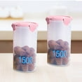thumbnail image 2 of Btomtd avec Bocaux de Rangement Ronds Gradués Bocaux de Scellage Bocaux de Cuisine en Plastique avec Couvercles Bocaux à Collations Bocaux de Rangement pour Grains Bocaux de Rangement pour Yogourt Bocaux à Gâteau au Fromage, Rose, 2 of 6