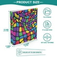 thumbnail image 3 of FORMRS 3 Ring Binder 1.5 inch with Pockets Set of 2 Clip Board 200 Sheets Capacity, Colorful Psychedelic, 3 of 8