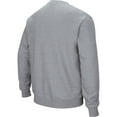 thumbnail image 3 of Men's Colosseum Heathered Gray Mississippi State Bulldogs Arch & Logo Tackle Twill Pullover Sweatshirt, 3 of 3