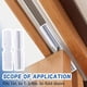 thumbnail image 5 of 6 Guías Deslizantes para Puertas Plegables, Rieles con Resorte Plegables Armario Riel Protección Montaje Superior, 5 of 8