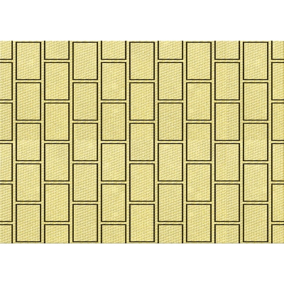 Ahgly Company Indoor Rectangle Patterned Caramel Brown Area Rugs, 5' x 7'