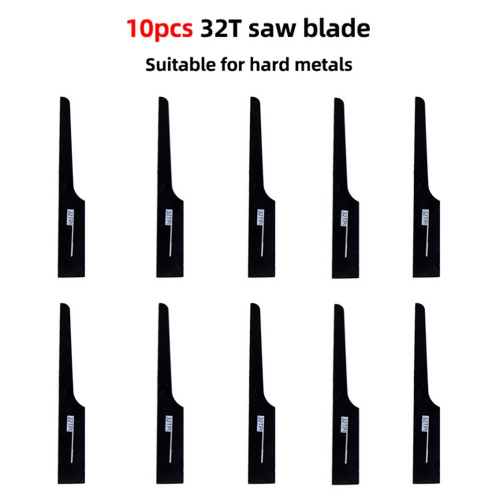 BCLONG 10pcs Pneumatic File Saw Tool Pneumatic Saw Blade Mini Air Saw