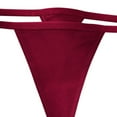 thumbnail image 3 of Bigersell Crotchless Panties Clearance High Cut Underwear Women Tangas Panty Style P-702 Spandex Shaping Panties Seamless Underwear Ladies Thong Briefs High Waist Women's Panties Wine L, 3 of 3