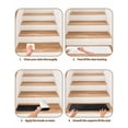 thumbnail image 5 of Stair Treads for Wooden Steps, Black Morocco Peel and Stick Stair Treads with Adhesive, Geometric Leaf Diamond Lattice Abstract Non Slip Indoor Stairs Runner Rugs Mats for Elders Dogs 8"x30"10PCS, 5 of 7