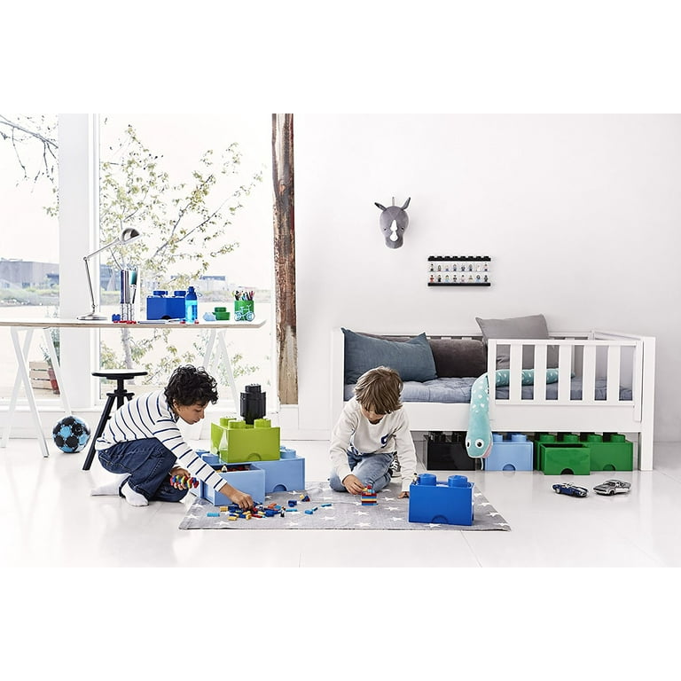 LEGO Storage Brick Drawer 4, Dark Green, Stackable Plastic Storage