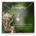 thumbnail image 1 of To My Stepdaughter Mom Alluring Ribbon Necklace Message Card, 1 of 7