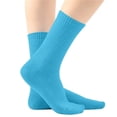 thumbnail image 2 of Kids Mid-Calf Socks Comfortable Solid Color Comfortable Soft Straight-Leg Stockings for Boys Girls School Sports 5-14 Years, 2 of 6