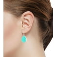 thumbnail image 2 of Aqua Chalcedony Women Jewelry 925 Sterling Silver Fixed Wire Bazel Earring, 2 of 3