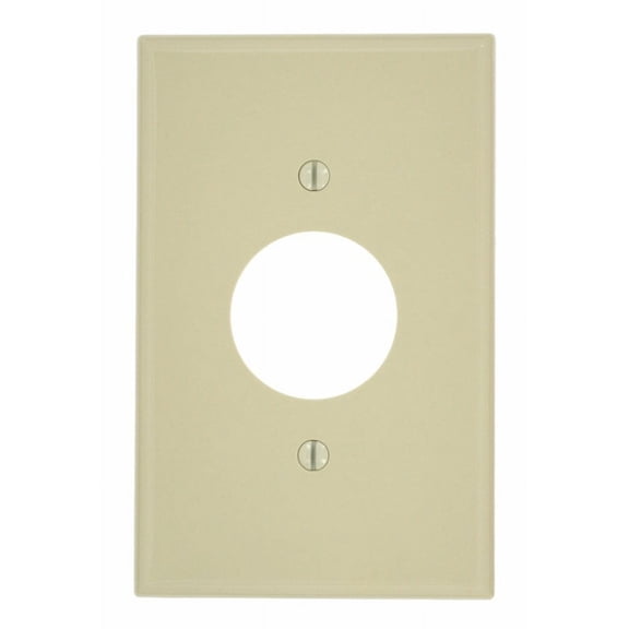 Leviton PJ7-I Ivory Midway Nylon Single Gang 1.406" Single Receptacle Wall Plate