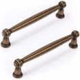 thumbnail image 1 of Tiradores de cajón Fecraf Vintage Brass, 5.5 pulgadas, paquete de 6, 1 of 6