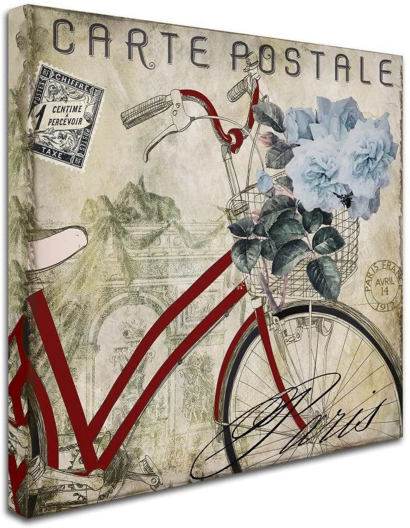 Trademark Fine Art "Postale Paris II" Canvas Art by Color Bakery