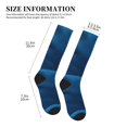 thumbnail image 2 of Compression Socks for Women and Men - Deep Blue Glitter Compression Socks Circulation for Workout, 2 of 8