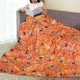thumbnail image 6 of Pofeuu Spider Print Ultra-Soft Micro Fleece Blanket,for Bed Or Sofa,All Season Throw Blankets Flannel Blanket-, 6 of 7