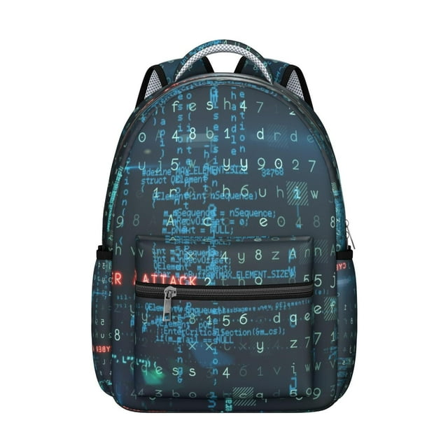 Physics Biology Students Backpack Science Classroom Educational Wall School Bag with Scientific Formula and Experiment Design, Lightweight and Adjustable Strap