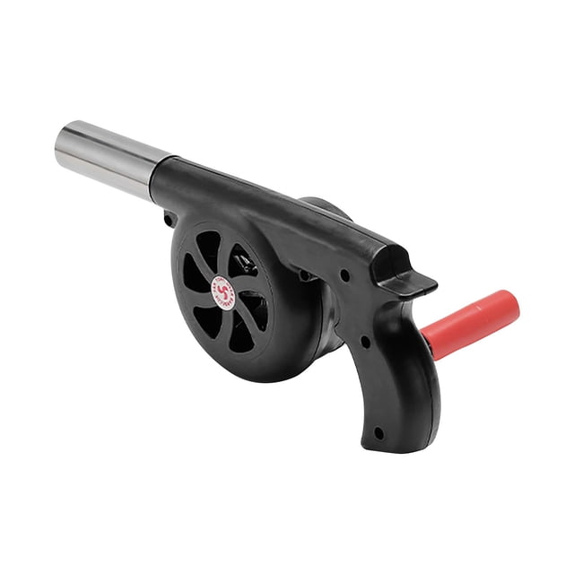 Dvkptbk Hand Operated Blower Handheld Barbecue Fans, Portable Barbecue Fans with Manual Processing Speed Control and Metal Fan Blades, Outdoor Barbecue Fire Box, Camping and Hiking Picnics