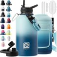 thumbnail image 1 of Biwat 2L Insulated Water Bottle 64 oz Multiple Insulation Vacuum Sealed Portable Sports Half Gallon Metal Water Jug for Outdoor Adventure, Gym, and Daily Use Leak Proof & Non-BPA 2 Liter, 1 of 4