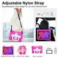 thumbnail image 3 of Case for iPad Mini 7th/6th Generation Case 8.3 inch 2024/2021 with Shoulder Strap, Shockproof Handle Kickstand, Rose, 3 of 7