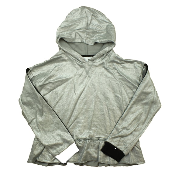 Pre-owned: Rockets Of Awesome Girls Silver Hoodie size: 10 Years (Excellent)