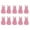 Rose Red, variant on Sunjoy Tech 10Pcs Luminous Bunny Colorful Glowing in The Dark Miniature DIY Resin Craft Ornament Cute Resin Rabbit Statue Model Phone Case Decor Small Gift