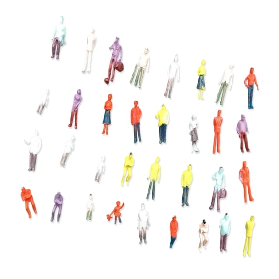 Set of 25 Miniature City Figures In Assorted Poses Ideal For Architecture Models And School Projects Model Building