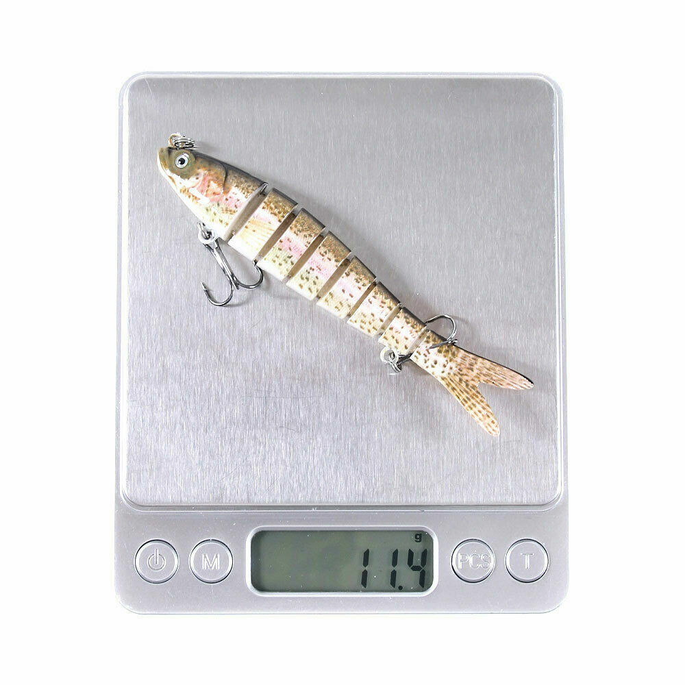 10PCS Lot Multi Jointed Bait 8-Segment Fishing Lures Swimbait Bionic Wobbler USA
