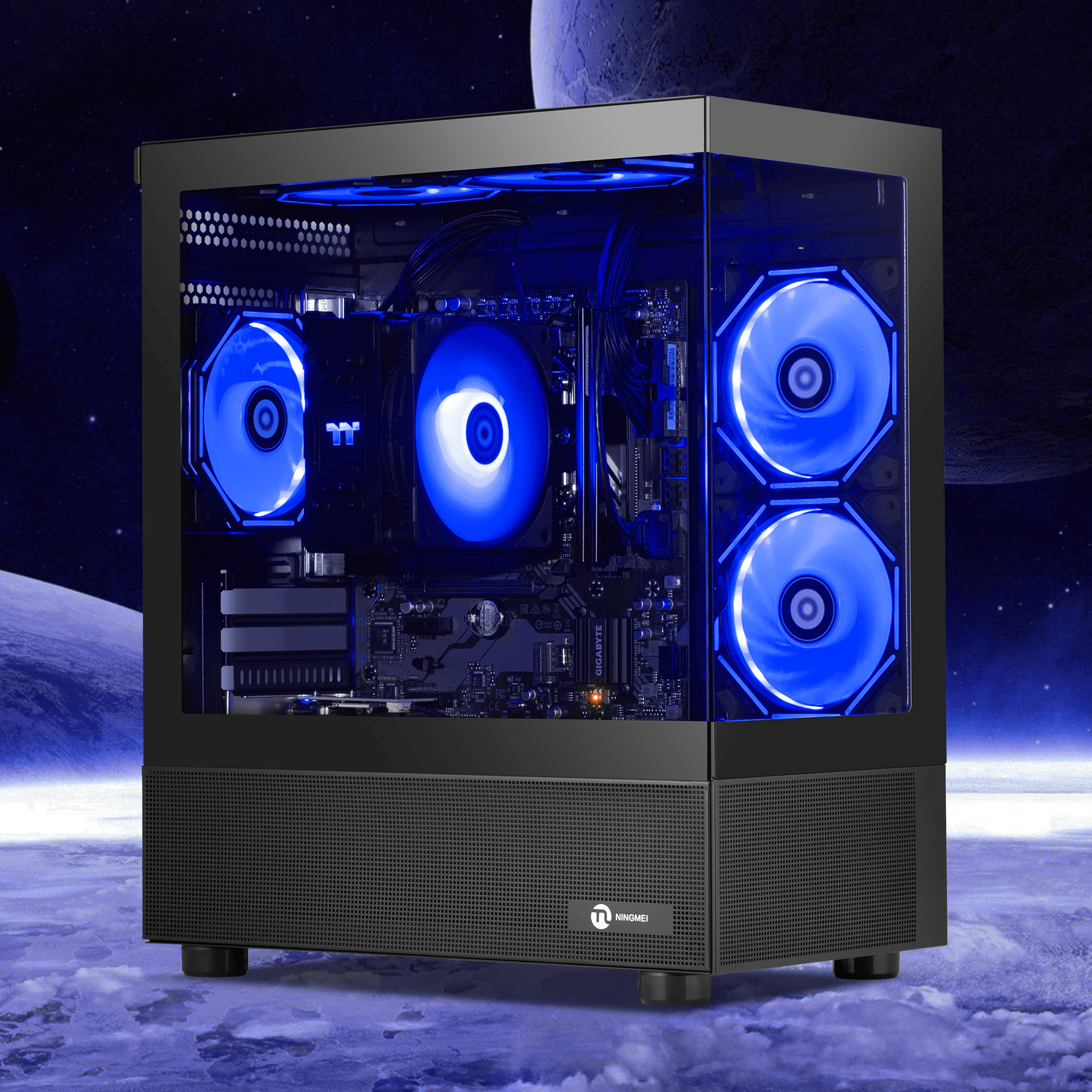 Ningmei Gaming PC AMD Ryzen 7 5700G 16GB RAM 1TB SSD WiFi Windows 11 Gaming Desktop