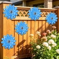 thumbnail image 6 of Spring Garden Decor Outdoor Wall Decor Iron Metal Daisys Wall Hanging for Patio Courtyard Fence Balcony Living Room Bedroom Indoor Outdoor Home Ornament Housewarming Gift, 6 of 6