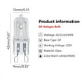 thumbnail image 5 of 10Pcs Oven Light Bulb G9 High Temperature Bulb Steamer Light 25w 28w 40w 60w, 5 of 8