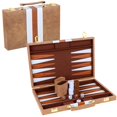 thumbnail image 1 of Funda clásica de piel sintética Backgammon Set RERIVER 2 Players, 1 of 7