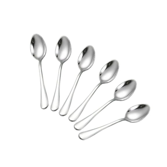 6 Pack Rustproof Small Spoons Stainless Steel For Kitchen Baking Use