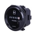 thumbnail image 4 of Medir Contador de horas de 12v 24v 36v para motor de barco marino medidor impermeable redondo de 2", 4 of 8