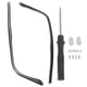 thumbnail image 1 of 1 Pair Universal Glasses Replacement Temples Fashion Eyeglasses Metal Arms Legs Black, 1 of 3
