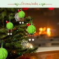 thumbnail image 5 of Taotanxi Furry Christmas Ball Ornaments for Xmas Tree Green Christmas Hanging Decorations Soft Faux Fur Pom Pom Ball Ornaments for Home Party Supplies Fireplace Mantel Wall Decor 1PC, 5 of 7