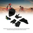 thumbnail image 4 of Karting Helmet Set, Off Road Helmet Set Black with Protective Visor for Beach Bike, 4 of 8