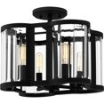 thumbnail image 4 of QSF6193MBK Quoizel Lighting 4 Light Semi-Flush Mount In Modern Style-11.5 Inches Tall and 15 Inches Wide-Matte Black Finish, 4 of 11