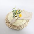 thumbnail image 4 of Flowers Farmhouse Table featuring Leaf Napkin Rings with Floral Pearl Buckle for All-Year Weddings and Home Display, 4 of 7