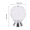 thumbnail image 1 of Cabinet 1PCS 30mm Ball Shape  Glass Pull Handle Cabinet Drawer Cupboard Knob Transparent, 1 of 8
