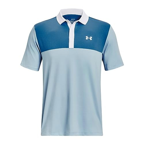 Under Armour Men's UA Performance 3.0 Colorblock Polo, Royal / White, XL