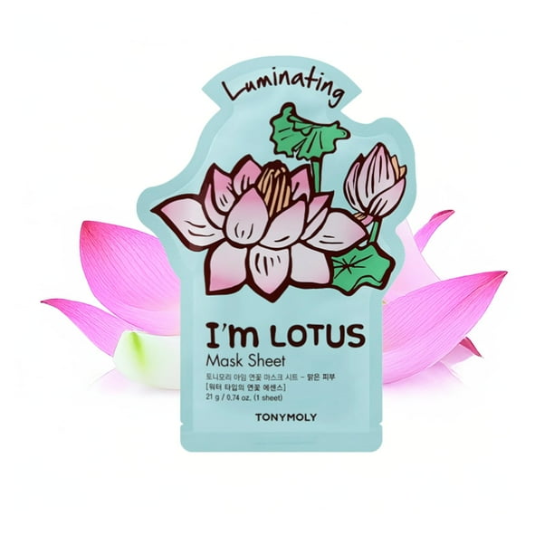Mascarilla facial TONYMOLY I'm Lotus Luminating Hydrating