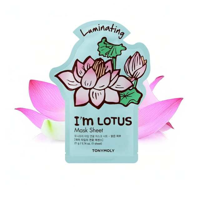 Mascarilla facial TONYMOLY I'm Lotus Luminating Hydrating