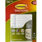 Command Picture & Frame Hanging Strips, 96 Large Strips - 48 Pair