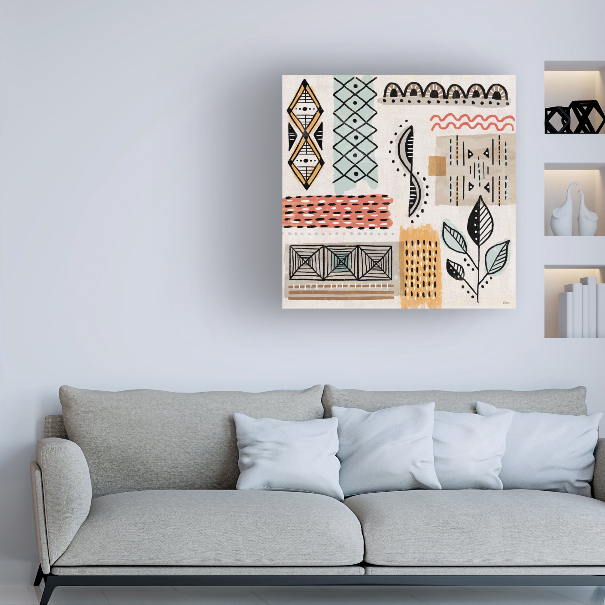 Veronique Charron 'Tribal Tones IV' Canvas Art