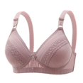 thumbnail image 2 of Birdeem Woman's Embroidered Glossy Comfortable Breathable Bra Underwear No Rims, 2 of 12