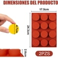 thumbnail image 2 of 2 Piezas Moldes de Silicona, Moldes de Silicona para Hornear de 12 Cavidades, Molde de Silicona para Jabones, Adecuado para Hornear Pasteles, Dulces, Galletas, Hacer Jabones y Láminas de Gel de Ducha, 2 of 4