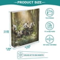 thumbnail image 5 of Pandas on Forest Hardcover 3 Ring Binder 1.5 inch Round Rings with Interior Pockets Binders Organizer Office School 2 Pack, 5 of 9
