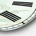 thumbnail image 3 of Designart Oversized Green Analog Round Cottage Modern Wall Clocks, CLM25512-C23, 3 of 3