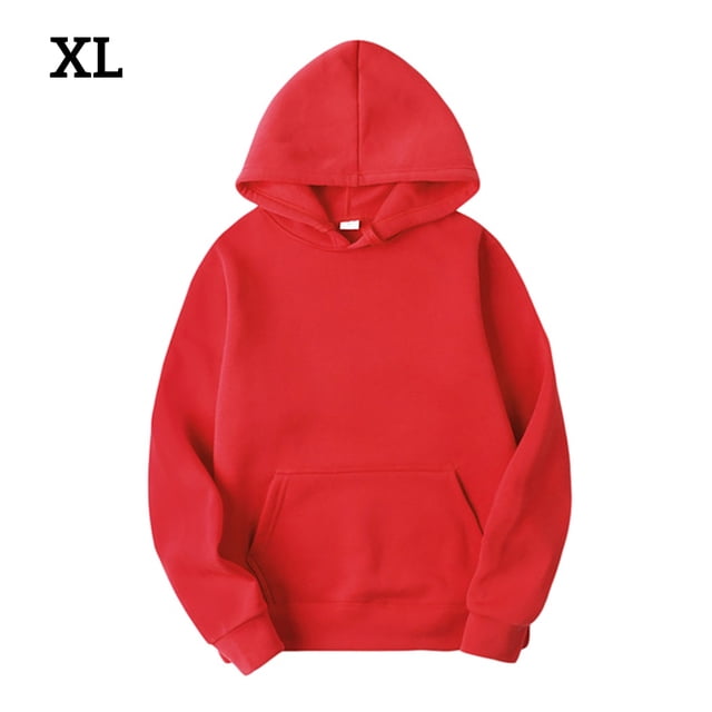 Sudadera con capucha Sudadera con capucha unisex de algodón Sudadera con capucha que absorbe el sudor Sudadera con capucha, rojo, XL seitruly AP000776-40