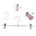 thumbnail image 3 of Unique Bargains 5 Pcs Pants Hanger with Clips Non-slip Garment Hanger Pink, 3 of 5